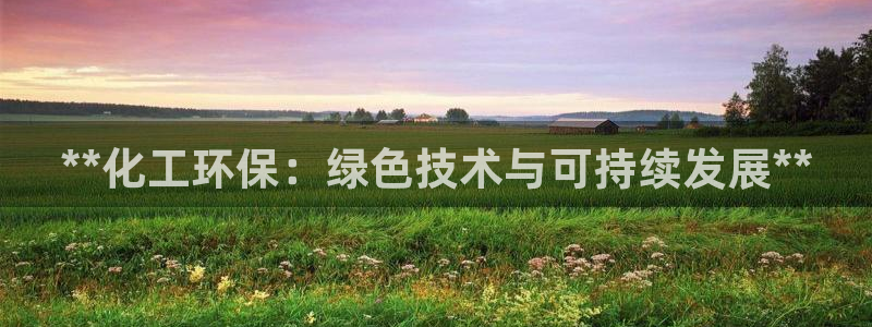 亿万先生mr：**化工环保：绿色技术与可持续发展**