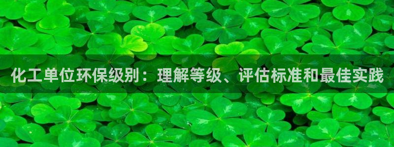 亿万集团：化工单位环保级别：理解等级、评估标准和最佳实践