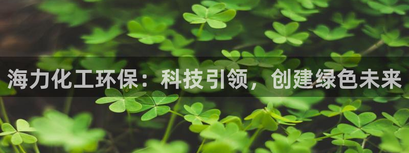 亿万先生mr：海力化工环保：科技引领，创建绿色未来