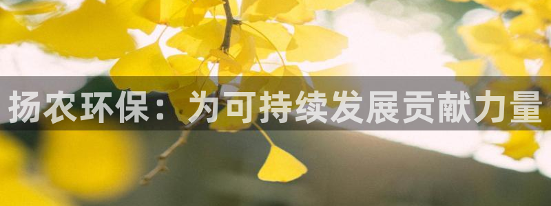 亿万先生007客服：扬农环保：为可持续发展贡献力量