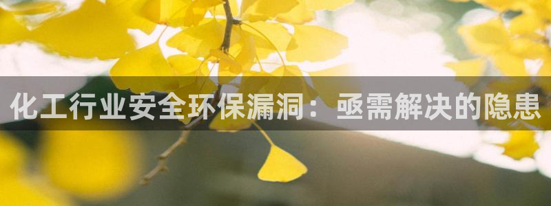 亿万先生手游下载：化工行业安全环保漏洞：亟需解决的隐患