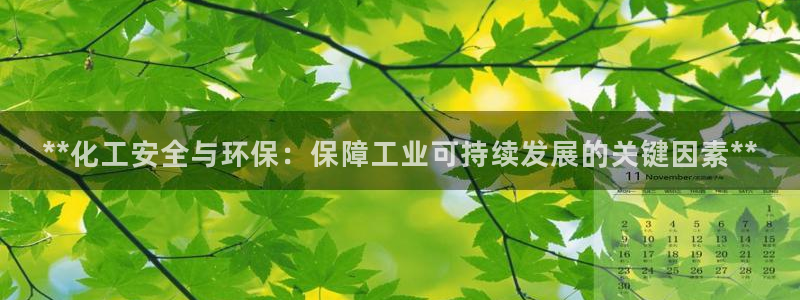 亿万先生手机版：**化工安全与环保：保障工业可持续发展的关键因素**