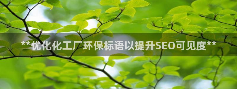 亿万先生充电桩：**优化化工厂环保标语以提升SEO可见度**