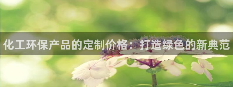亿万先生客服联系：化工环保产品的定制价格：打造绿色的新典范