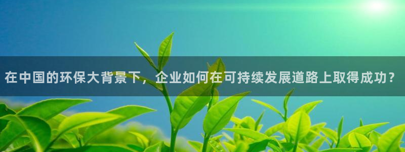 亿万先生官方客服电话：在中国的环保大背景下，企业如何在可持续发展道路上取得成功？