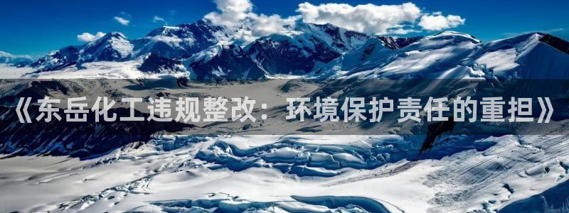 亿万先生 手机版下载最新版：《东岳化工违规整改：环境保护责任的重担》