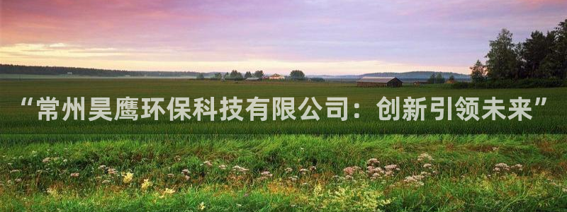 亿万百度百科：“常州昊鹰环保科技有限公司：创新引领未来”