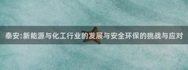 亿万先生合并网址在哪：泰安:新能源与化工行业的发展与安全环保的挑战与应对