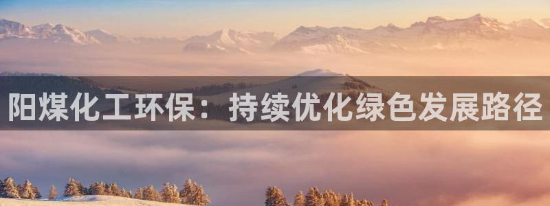 亿万首富游戏：阳煤化工环保：持续优化绿色发展路径