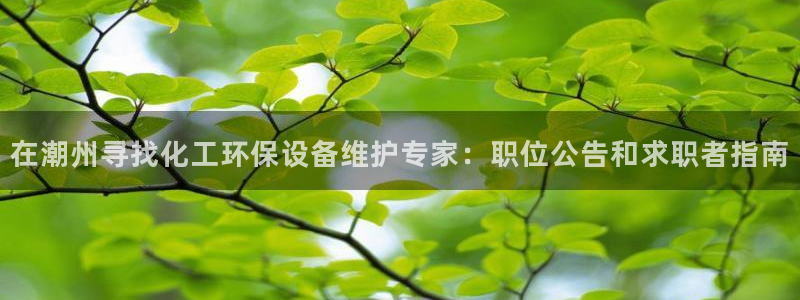 亿万先生合并最新消息：在潮州寻找化工环保设备维护专家：职位公告和求职者指南